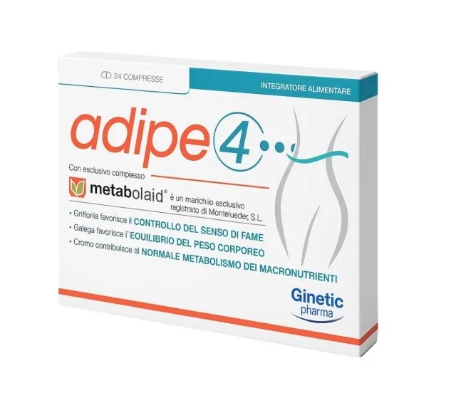 Adipe 4 Integratore Per Il Controllo Del Peso E Il Metabolismo Dei Macronutrienti 24 Compresse