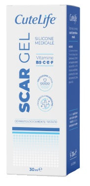 Cutelife scar gel silicone medicale 30 ml