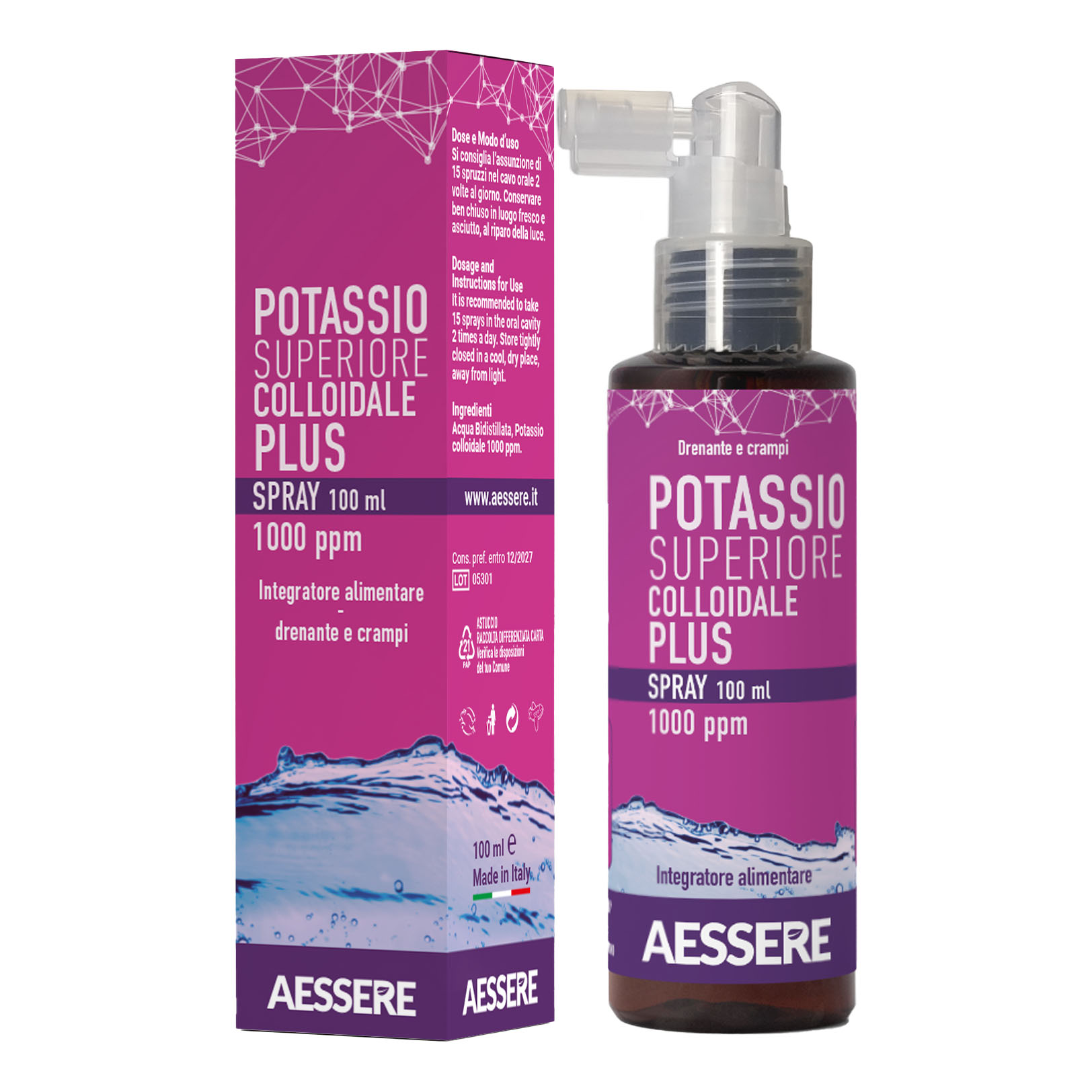 Potassio colloidal plus spray 1000ppm 100 ml