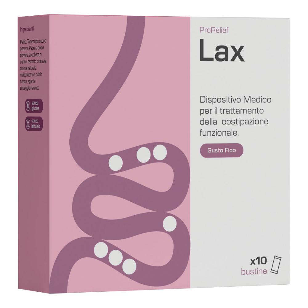 Avas Prorelief Lax - Lassativo in polvere orale per la stitichezza, 10 bustine