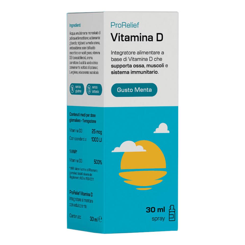 Avas Pharmaceuticals Prorelief - Spray orale di vitamina D per le difese immunitarie, 30 ml