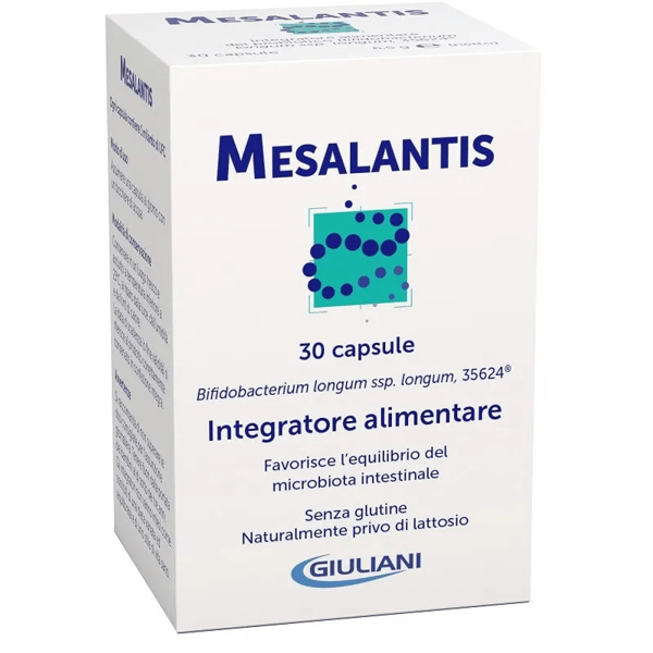 Mesalantis Integratore per il Benessere Intestinale con Probiotico 30 Capsule