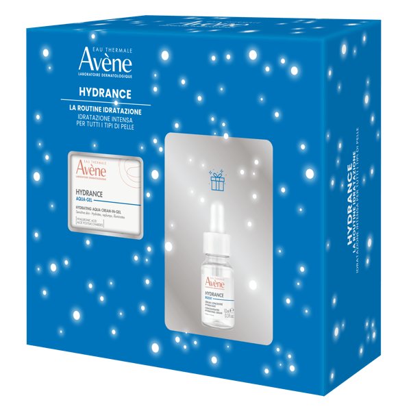 Eau Thermale Avene Cofanetto Natale Hydrance con Hydrance Aqua-gel crema 40 ml + Hydrance Boost Siero Concentrato Idratante 10 ml
