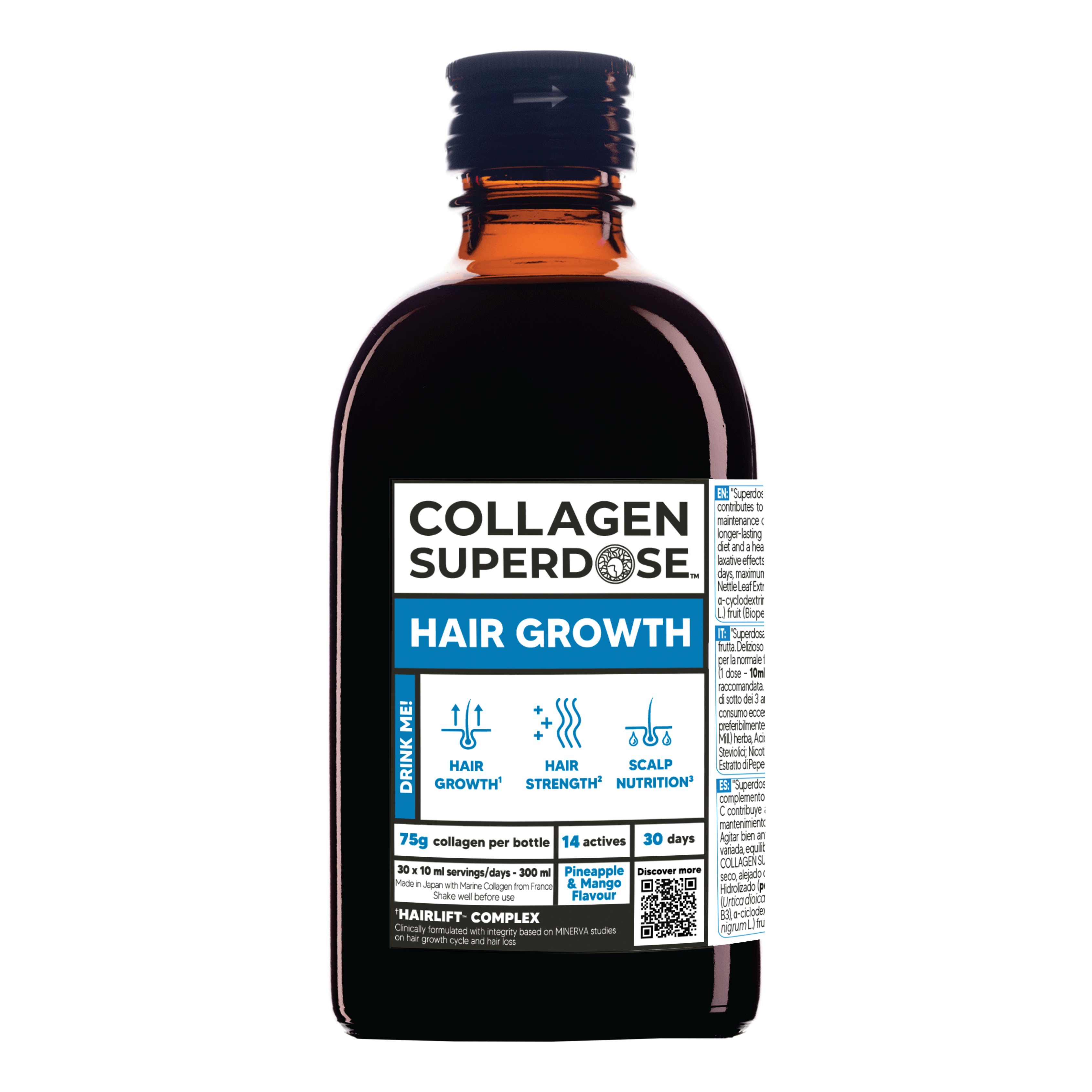 Collagen superdose hair growth 300 ml collagene 75 g