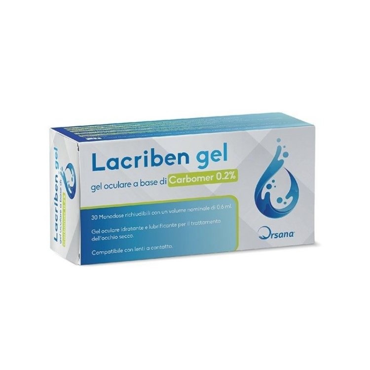 Lacriben Gel Oculare Idratante E Lubrificante Per Occhio Secco E Irritazione 30 Monodose Richiudibili