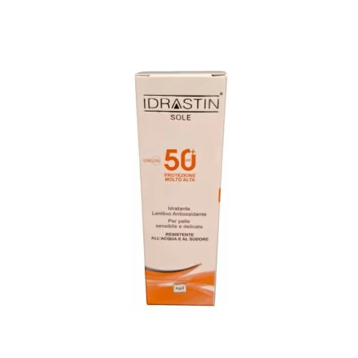 Idrastin Sole Spf 50+ Crema Solare Viso E Corpo Protezione Molto Alta 75ml.