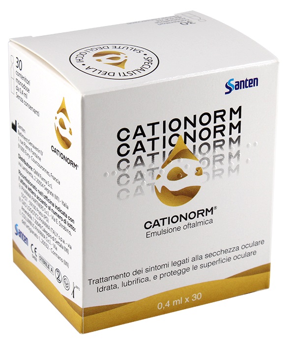 Cationorm gocce 30 fiale monodose da 0,40 ml — confronto prezzi