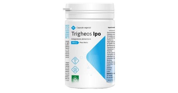 Gheos Trigheos Ipo Integratore alimentare per il colesterolo e la stanchezza, 90 capsule