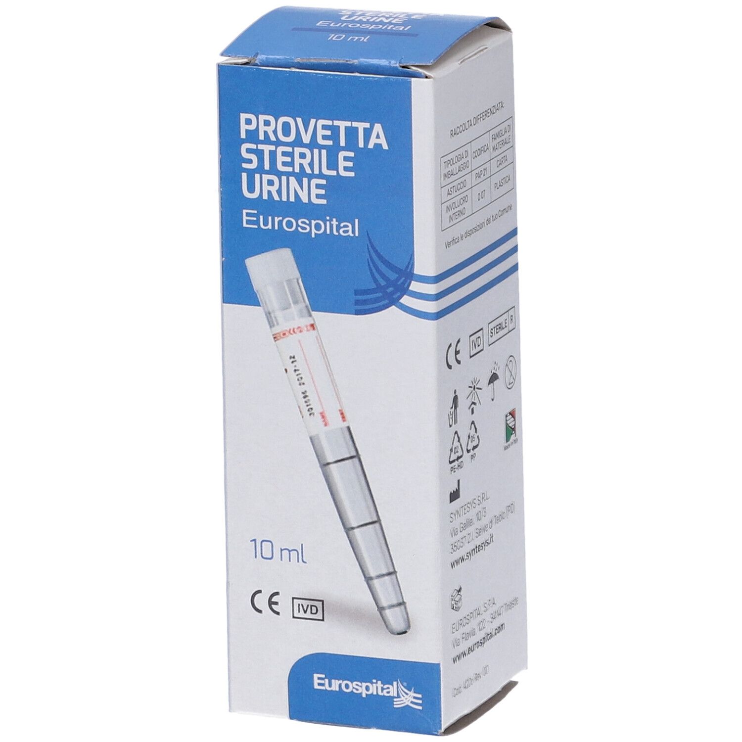 Eurospital Provetta Sterile Urine 1 pz Contenitore