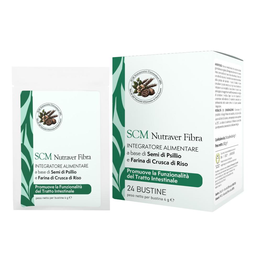 Scm Nutraver Fibra Integratore Per La Regolarità Del Transito Intestinale 24 Bustine — confronto prezzi