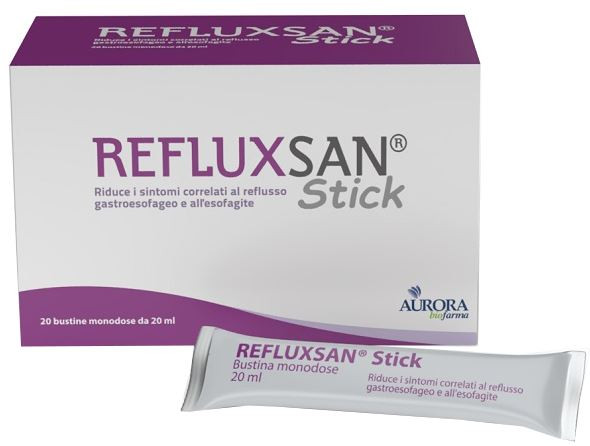 Refluxsan stick 20 bustine monodose da 20 ml senza glutine senza lattosio