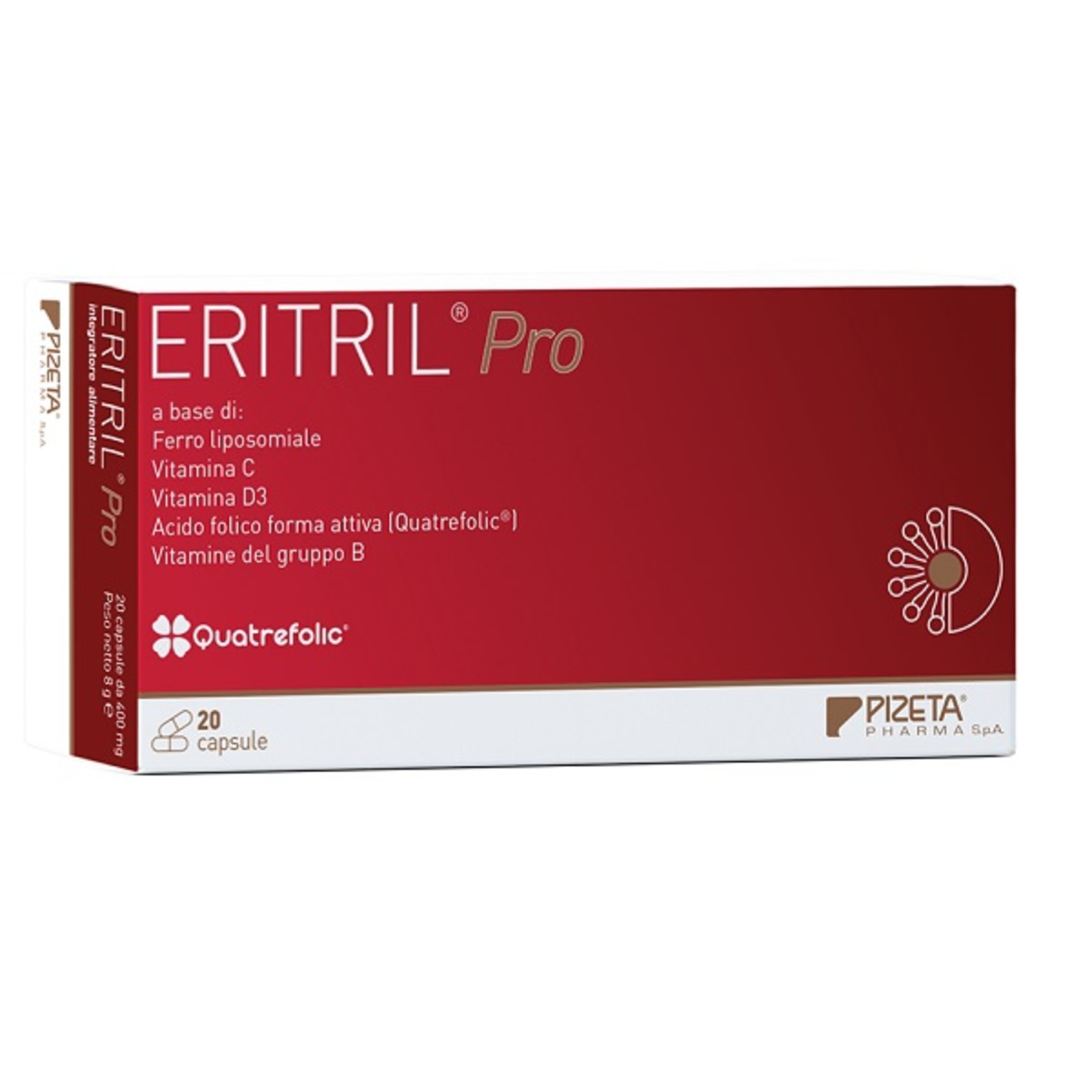 Eritril Pro Integratore Per La Normale Formazione Dei Globuli Rossi E Per Contrastare La Stanchezza 20 Capsule