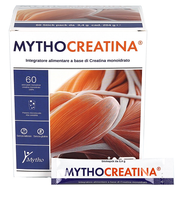 Mythocreatina 60 stick pack senza glutine senza lattosio