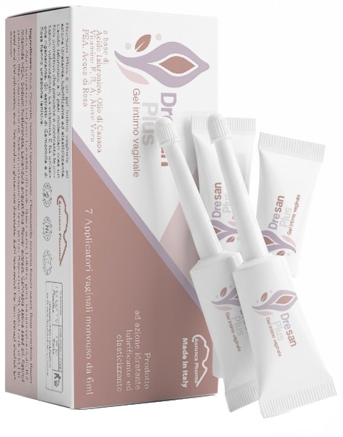 Dresan Plus Gel Intimo Vaginale Idratante Lubrificante Ed Elasticizzante 7applicatori Monouso Da 6ml