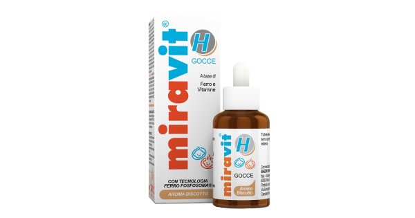 Miravit H Integratore Per Energia E Sistema Immunitario Nei Bambini Aroma Biscotto Gocce Orali 15ml