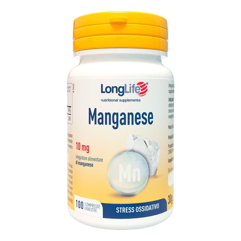 Longlife manganese 10 mg 100 compresse rivestite