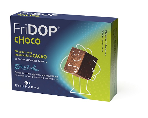 Fridop choco 30 compresse masticabili cacao con edulcoranti senza zuccheri aggiunti senza glutine senza lattosio — confronto prezzi