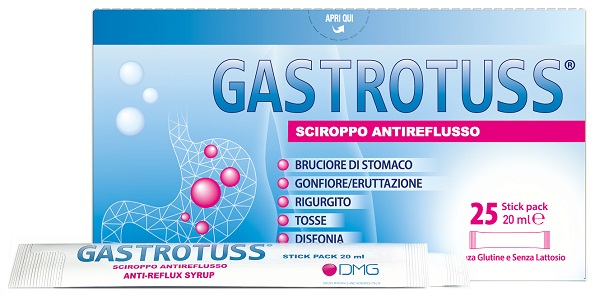 Gastrotuss sciroppo antireflusso 25 stick pack da 20 ml — confronto prezzi