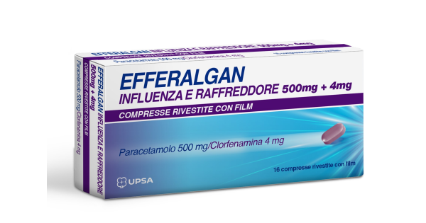 Efferalgan Influenza e Raffreddore Paracetamolo 16 Compresse Rivestite