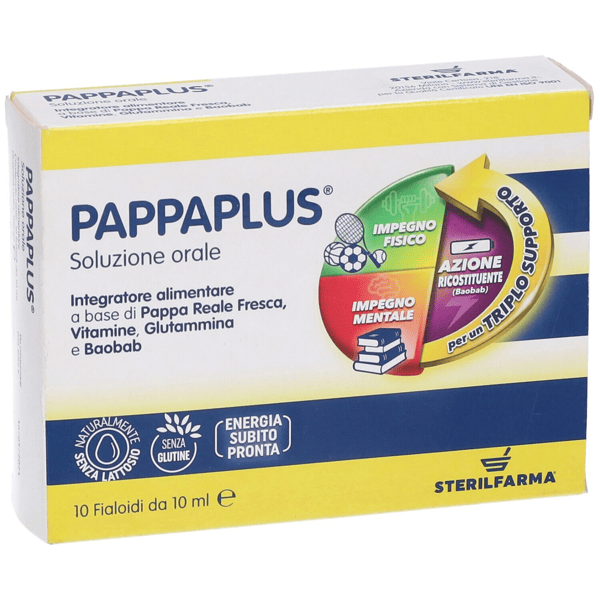 Sterilfarma Pappa Plus Integratore Pappa Reale e Vitamine 10 Fialoidi da 10ml