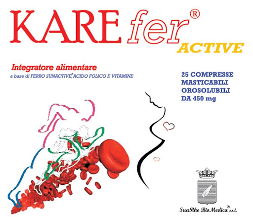 Karefer Active Integratore Di Ferro Con Vitamine 25 Compresse Masticabili Orosolubili