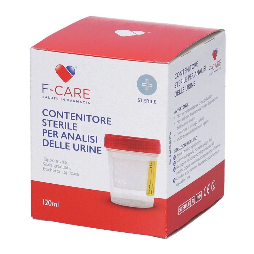 Farvima F-Care Contenitore Sterile Raccolta Urine, 120ml
