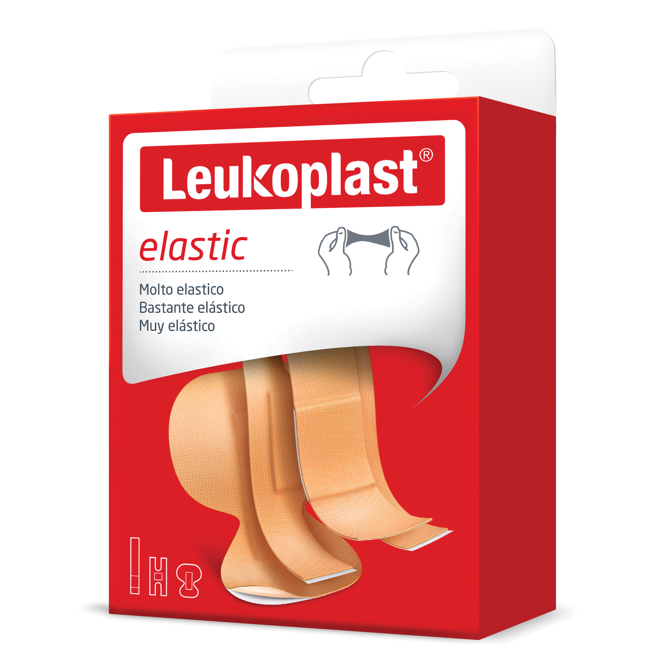Leukoplast elastic 20 pezzi assortiti 3 misure