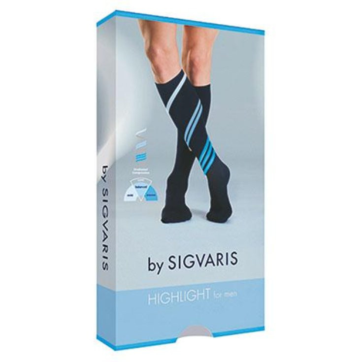 Sigvaris highlight men gambaletto lungo punta chiusa marine l — confronto prezzi