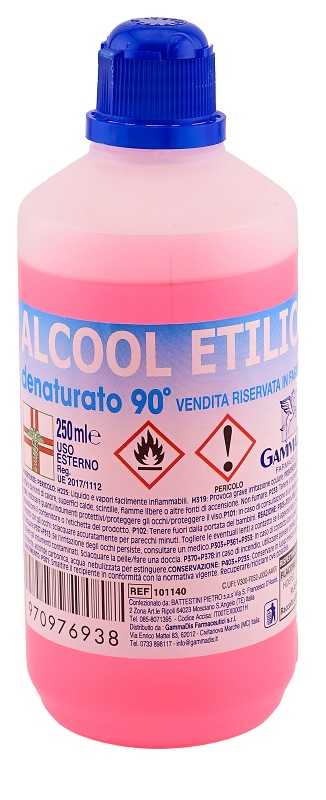 Gammadis Farmaceutici Alcool Etilico Denaturato 90%, 250ml