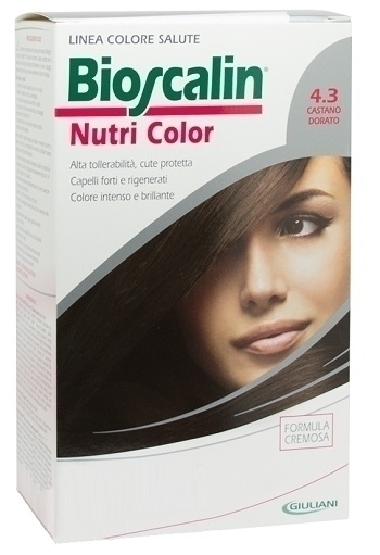 Giuliani bioscalin nutri color 4,3 castano dorato colorazione permanente