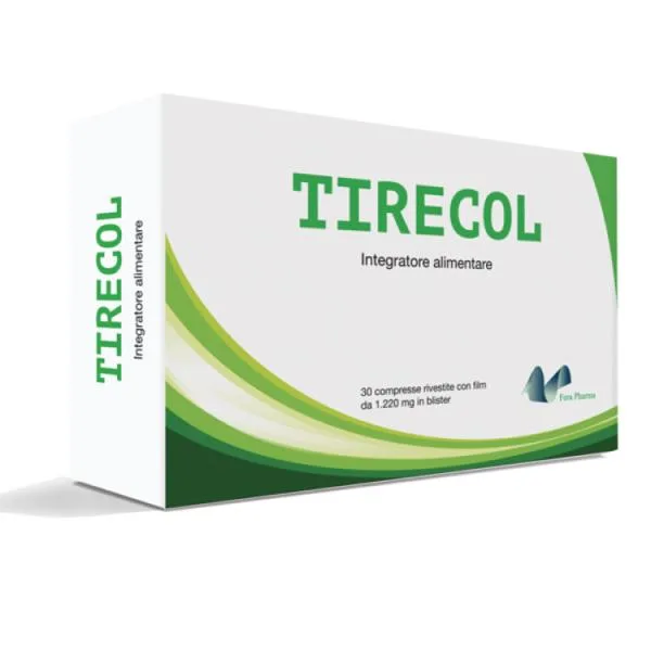 Tirecol Integratore Tiroide con Selenio, Vitamina D3 e Riso Rosso 30 Compresse