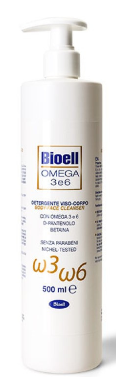 Bioell Omega 3 E 6 Detergente Viso-corpo Per Pelle Secca E Atopica 500ml