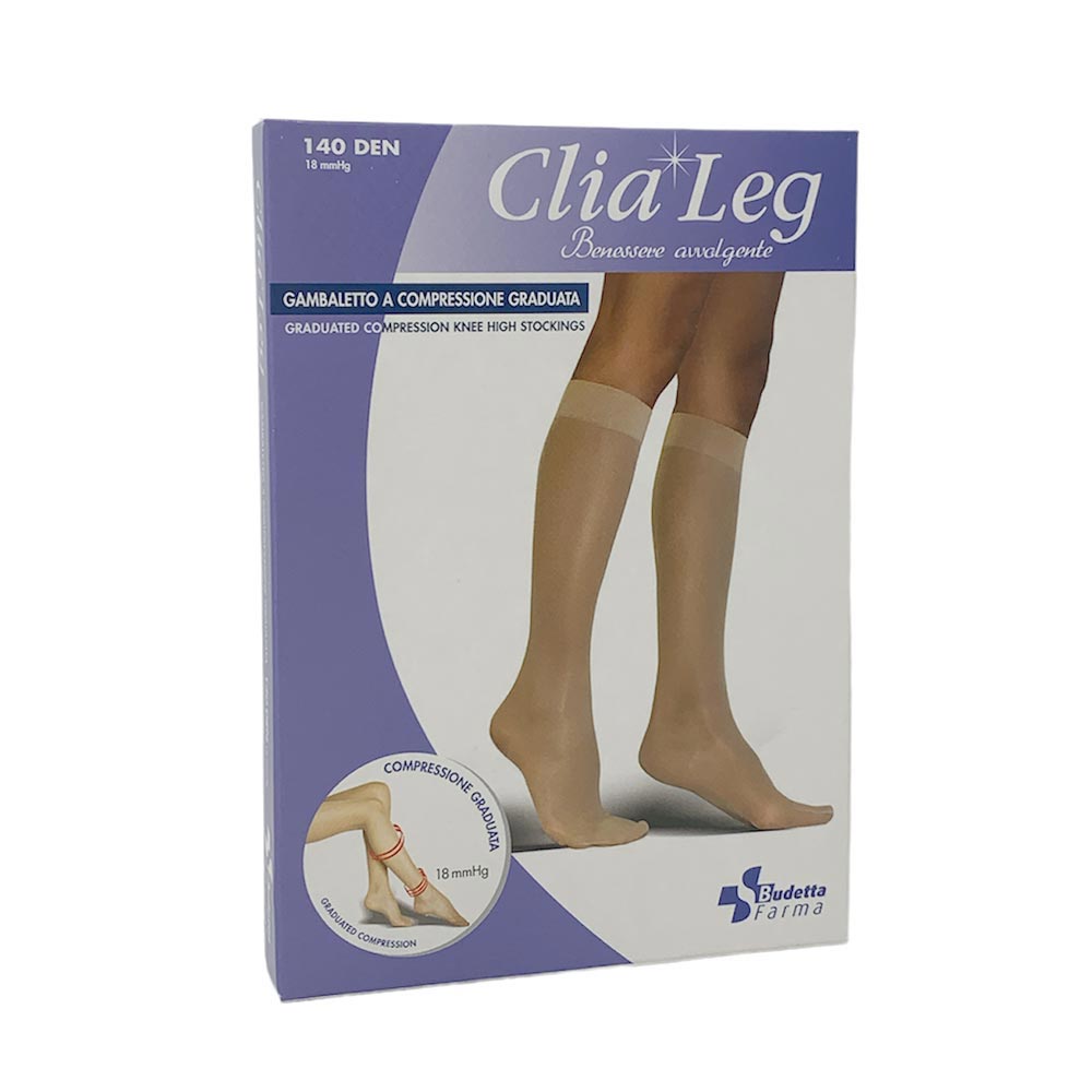 Budetta Farma CliaLeg - Gambaletto 140 den 18mmHg Taglia 3 colore Playa — confronto prezzi