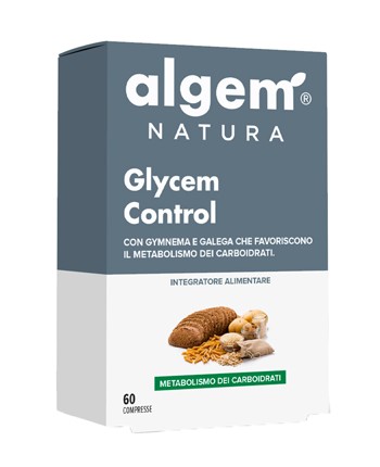 Algem Natura Glycem Control - Integratore per il metabolismo dei carboidrati, 60 compresse