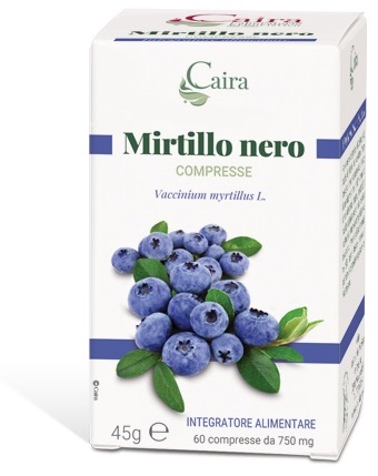 Caira Mirtillo Nero Integratore Antiossidante Per La Circolazione 60 Compresse