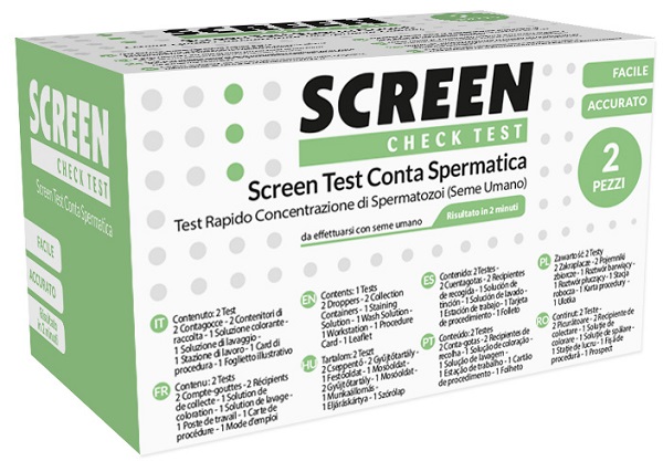 Test conta spermatica screen 2 pezzi — confronto prezzi