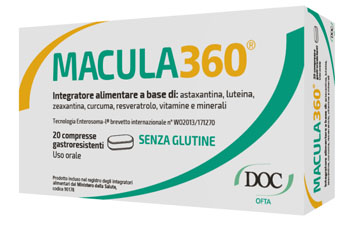 Macula 360 - Integratore per Occhi e Vista - 20 Compresse