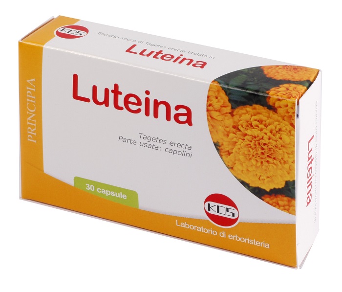 Kos Principia - Luteina Estratto Secco Integratore, 30 Capsule 50mg