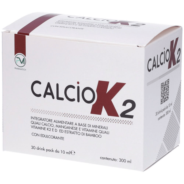 Calcio K2 Integratore con Vitamine e Minerali 30 stick pack