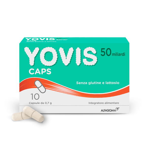 Yovis Caps 50 Miliardi Integratore Fermenti Lattici Vivi e Probiotici 10 Capsule