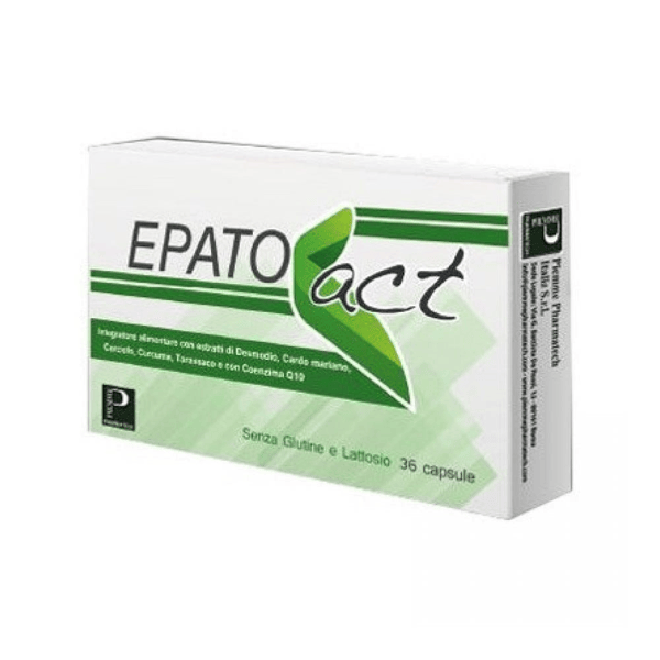 Epatoact Integratore Supporto Funzione Epatica 36 Capsule