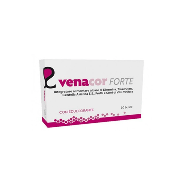 Essecore Venacor Forte Integratore Alimentare per Circolazione e Gambe Pesanti 10 Bustine