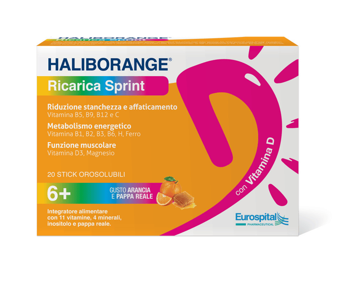 Haliborange Ricarica Sprint Integratore Tonico Energetico 20 Stick-Pack — confronto prezzi