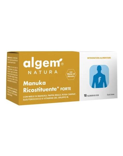 Algem Natura Manuka Ricostituente Forte Ricostituente Energetico 10 Flaconcini 10ml