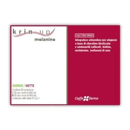 Krin Up Melanine Integratore per Capelli 60 capsule