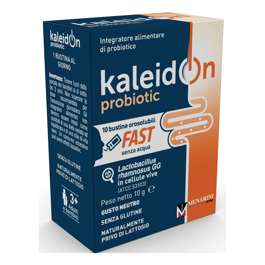 Kaleidon probiotic fast bianco naturale 10 buste orosolubili