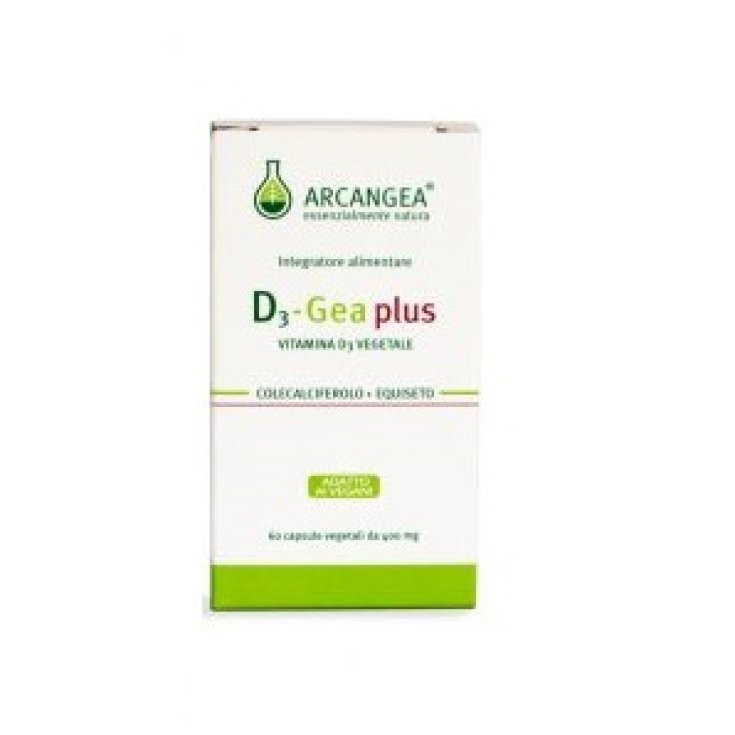 Arcangea D3 Gea Plus Integratore per Ossa e Sistema Immunitario 60 Capsule