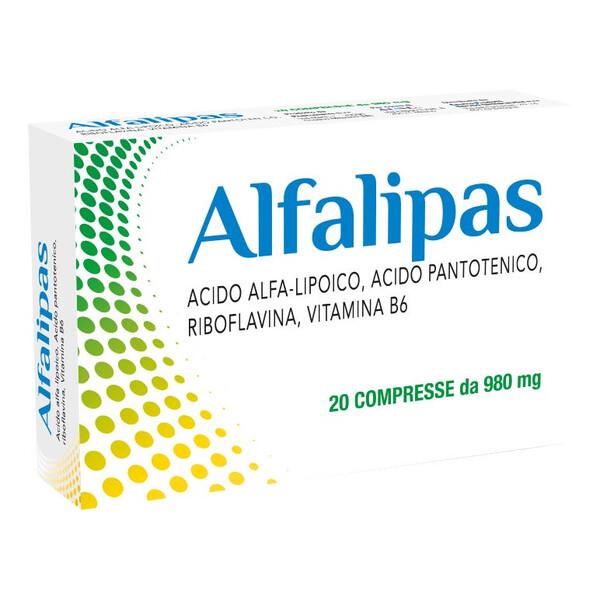 Alfalipas Integratore di Acido Alfa-Lipoico 20 Compresse