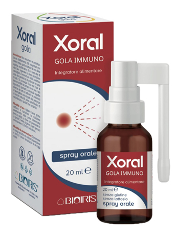 Xoral Gola Immuno Integratore Per Le Difese Naturali Dell'organismo E Il Sollievo Orofaringeo Spray Orale 20ml