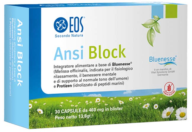 Eos Ansi Block Integratore Alimentare Relax e Buonumore, 30 Capsule — confronto prezzi